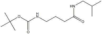 tert-butyl 4-(isobutylamino)-4-oxobutylcarbamate Struktur