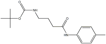  tert-butyl 4-[(4-methylphenyl)amino]-4-oxobutylcarbamate