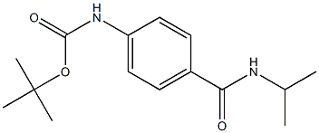 tert-butyl 4-[(isopropylamino)carbonyl]phenylcarbamate Struktur