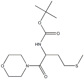 tert-butyl N-[4-(methylsulfanyl)-1-(morpholin-4-yl)-1-oxobutan-2-yl]carbamate Struktur