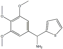 thiophen-2-yl(3,4,5-trimethoxyphenyl)methanamine Struktur