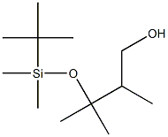 3-(tert-Butyl-dimethyl-silanyloxy)-2,3-dimethyl-butan-1-ol,,结构式