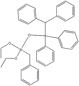 Tetraphenylbenzyltriethoxysilane,,结构式