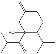 1-methyl-6-methylidene-4-propan-2-yl-1,2,5,7,8,8a-hexahydronaphthalen-4a-ol,,结构式