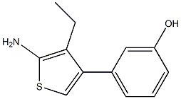 Ethyl-2-amino-4-(3-hydroxyphenyl)thiophene- Structure