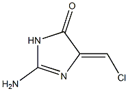 4H-Imidazol-4-one,  2-amino-5-(chloromethylene)-3,5-dihydro- Struktur