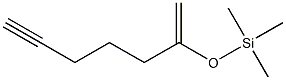 Silane,  trimethyl[(1-methylene-5-hexyn-1-yl)oxy]- Structure