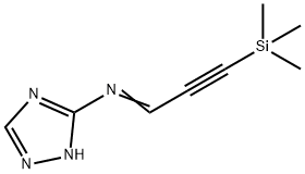 1H-1,2,4-Triazol-5-amine,  N-[3-(trimethylsilyl)-2-propyn-1-ylidene]- Structure