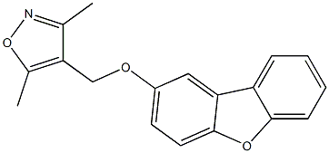 Isoxazole,  4-[(2-dibenzofuranyloxy)methyl]-3,5-dimethyl-|