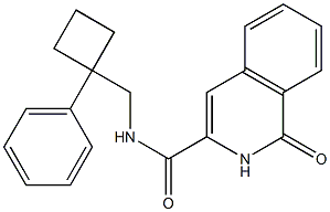 3-Isoquinolinecarboxamide,  1,2-dihydro-1-oxo-N-[(1-phenylcyclobutyl)methyl]-,,结构式