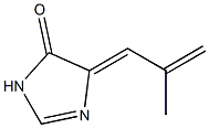 4H-Imidazol-4-one,  3,5-dihydro-5-(2-methyl-2-propen-1-ylidene)- Structure