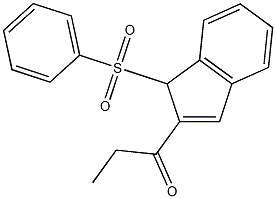  1-(1-(PHENYLSULFONYL)-1H-INDEN-2-YL)PROPAN-1-ONE