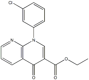 ETHYL 1-(3-CHLOROPHENYL)-4-OXO-1,4-DIHYDRO-1,8-NAPHTHYRIDINE-3-CARBOXYLATE