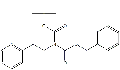 N-BOC-N-CBZ-2-PYRIDIN-2-YL-ETHYLAMINE Structure