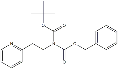 N-BOC-N-CBZ-2-PYRIDIN-2-YL-ETHYLAMINE,,结构式