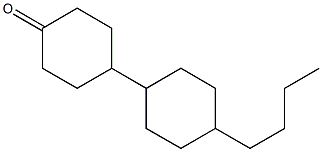 4-(4-n-Butylcyclohexyl)cyclohexanone Structure