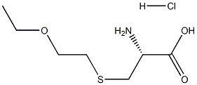 3-(2-Ethoxyethylthio)alanine Hydrochloride 化学構造式