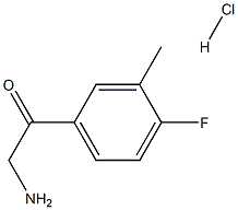 2-Amino-1-(4-fluoro-3-methyl-phenyl)-ethanone
monohydrochloride Structure