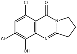 Pyrrolo[2,1-b]quinazolin-9(1H)-one,  6,8-dichloro-2,3-dihydro-5-hydroxy- Structure