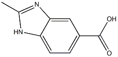 2-methyl-1H-benzo[d]imidazole-5-carboxylic acid,,结构式