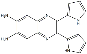 2,3-二(1H-2-吡咯基) )喹噁啉-6,7-二胺 结构式
