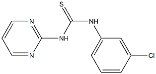 N-(3-chlorophenyl)-N'-(2-pyrimidinyl)thiourea Structure