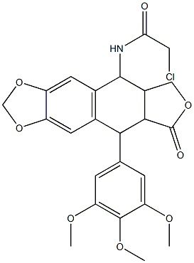 2-chloro-N-[8-oxo-9-(3,4,5-trimethoxyphenyl)-5,5a,6,8,8a,9-hexahydrofuro[3',4':6,7]naphtho[2,3-d][1,3]dioxol-5-yl]acetamide