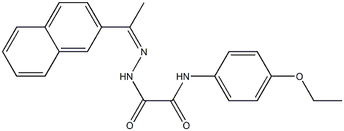 N-(4-ethoxyphenyl)-2-{2-[1-(2-naphthyl)ethylidene]hydrazino}-2-oxoacetamide Structure