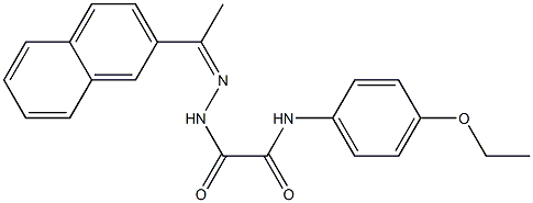  N-(4-ethoxyphenyl)-2-{2-[1-(2-naphthyl)ethylidene]hydrazino}-2-oxoacetamide