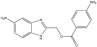 (5-amino-1H-benzimidazol-2-yl)methyl 4-aminobenzoate 结构式