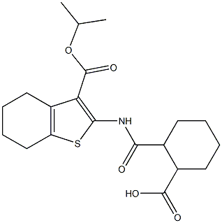 2-({[3-(isopropoxycarbonyl)-4,5,6,7-tetrahydro-1-benzothien-2-yl]amino}carbonyl)cyclohexanecarboxylic acid