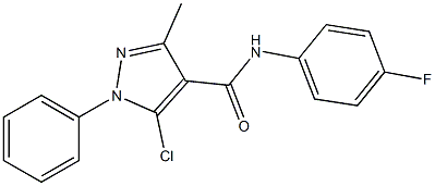 5-chloro-N-(4-fluorophenyl)-3-methyl-1-phenyl-1H-pyrazole-4-carboxamide