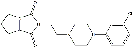 2-{2-[4-(3-chlorophenyl)-1-piperazinyl]ethyl}tetrahydro-1H-pyrrolo[1,2-c]imidazole-1,3(2H)-dione