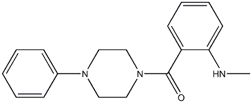 N-methyl-N-{2-[(4-phenyl-1-piperazinyl)carbonyl]phenyl}amine Struktur