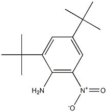 2,4-ditert-butyl-6-nitroaniline 结构式