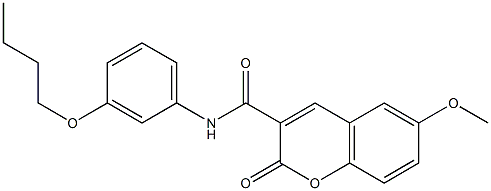 N-(3-butoxyphenyl)-6-methoxy-2-oxo-2H-chromene-3-carboxamide