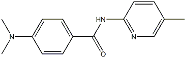 4-(dimethylamino)-N-(5-methyl-2-pyridinyl)benzamide 化学構造式