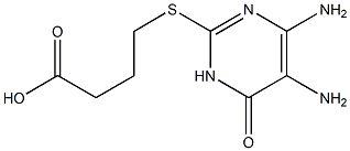 4-[(4,5-diamino-6-oxo-1,6-dihydro-2-pyrimidinyl)sulfanyl]butanoic acid