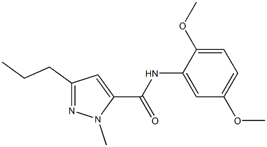 N-(2,5-dimethoxyphenyl)-1-methyl-3-propyl-1H-pyrazole-5-carboxamide Structure