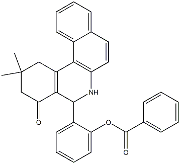 2-(2,2-dimethyl-4-oxo-1,2,3,4,5,6-hexahydrobenzo[a]phenanthridin-5-yl)phenyl benzoate