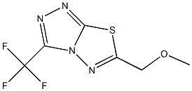 6-(methoxymethyl)-3-(trifluoromethyl)[1,2,4]triazolo[3,4-b][1,3,4]thiadiazole Structure
