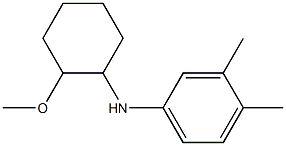 3,4-dimethyl-N-[2-(methyloxy)cyclohexyl]aniline Struktur