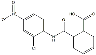 6-({2-chloro-4-nitroanilino}carbonyl)-3-cyclohexene-1-carboxylic acid Structure