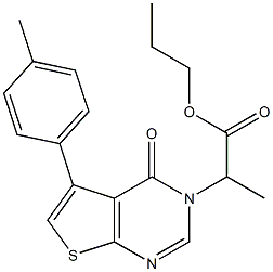 propyl 2-(5-(4-methylphenyl)-4-oxothieno[2,3-d]pyrimidin-3(4H)-yl)propanoate
