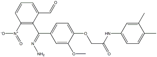 N-(3,4-dimethylphenyl)-2-[4-(2-{3-nitrobenzoyl}carbohydrazonoyl)-2-methoxyphenoxy]acetamide Structure