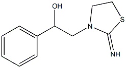2-(2-imino-1,3-thiazolidin-3-yl)-1-phenylethanol Structure