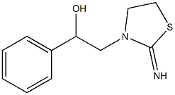 2-(2-imino-1,3-thiazolidin-3-yl)-1-phenylethanol,,结构式