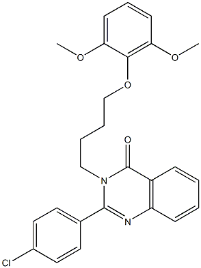  2-(4-chlorophenyl)-3-[4-(2,6-dimethoxyphenoxy)butyl]-4(3H)-quinazolinone