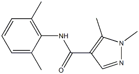 N-(2,6-dimethylphenyl)-1,5-dimethyl-1H-pyrazole-4-carboxamide Structure