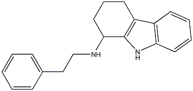 N-(2-phenylethyl)-N-(2,3,4,9-tetrahydro-1H-carbazol-1-yl)amine 化学構造式